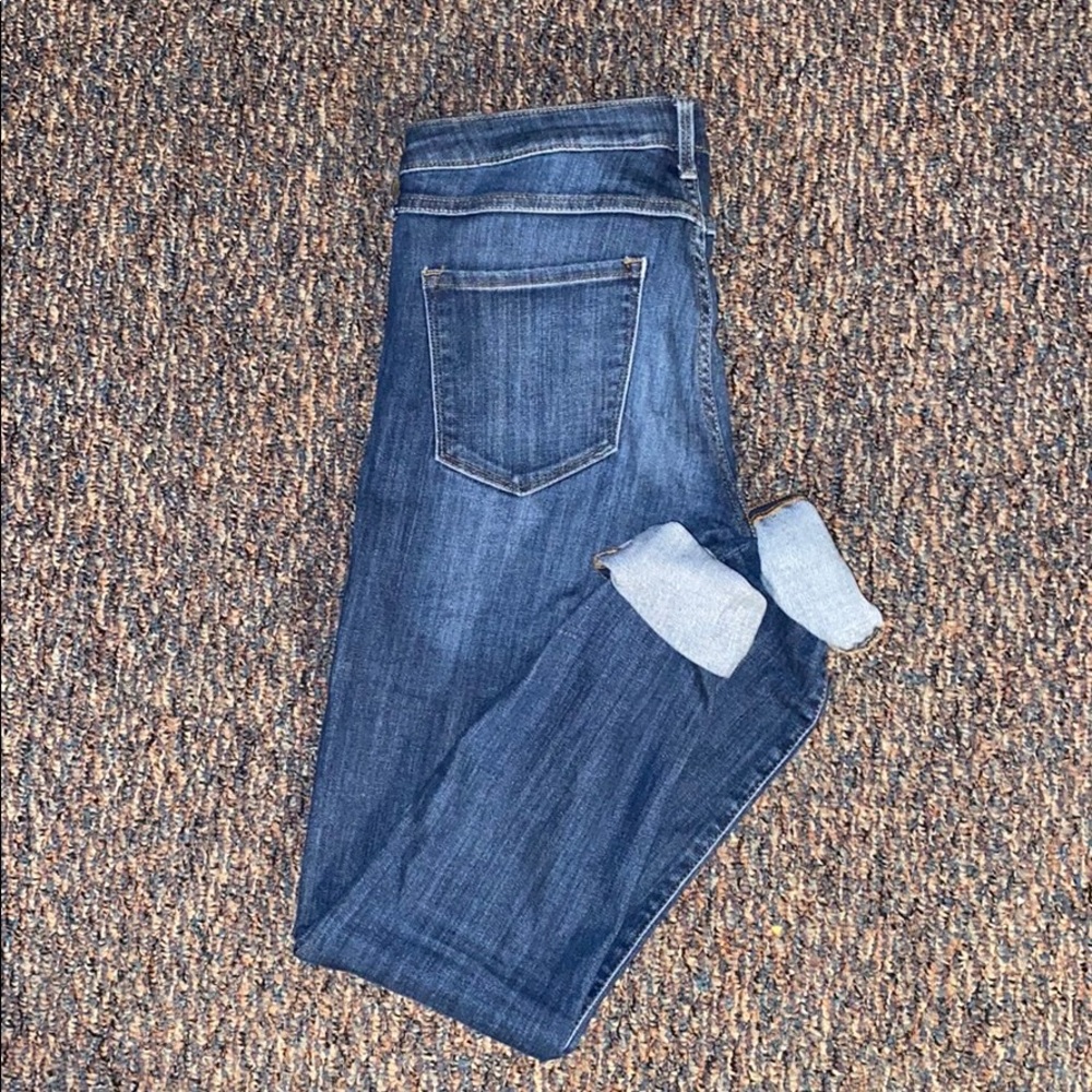 H&M dark wash super skinny low waist jeans